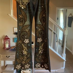 Amanda Adams Beaded Jeans size 8